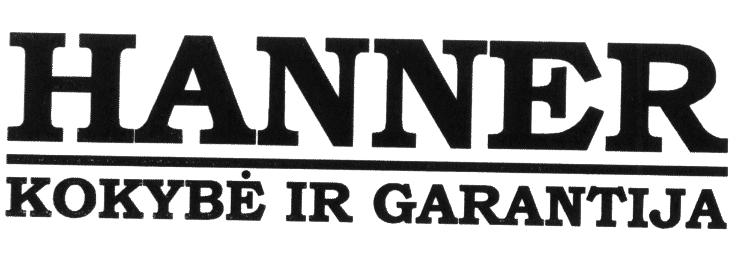 Prekės ženklas: HANNER KOKYBĖ IR GARANTIJA